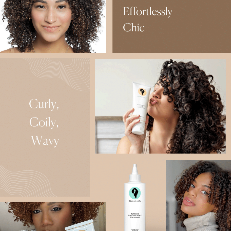Bounce Curl haarverzorging voor krullen – modellen met gedefinieerde krullen en Bounce Curl producten