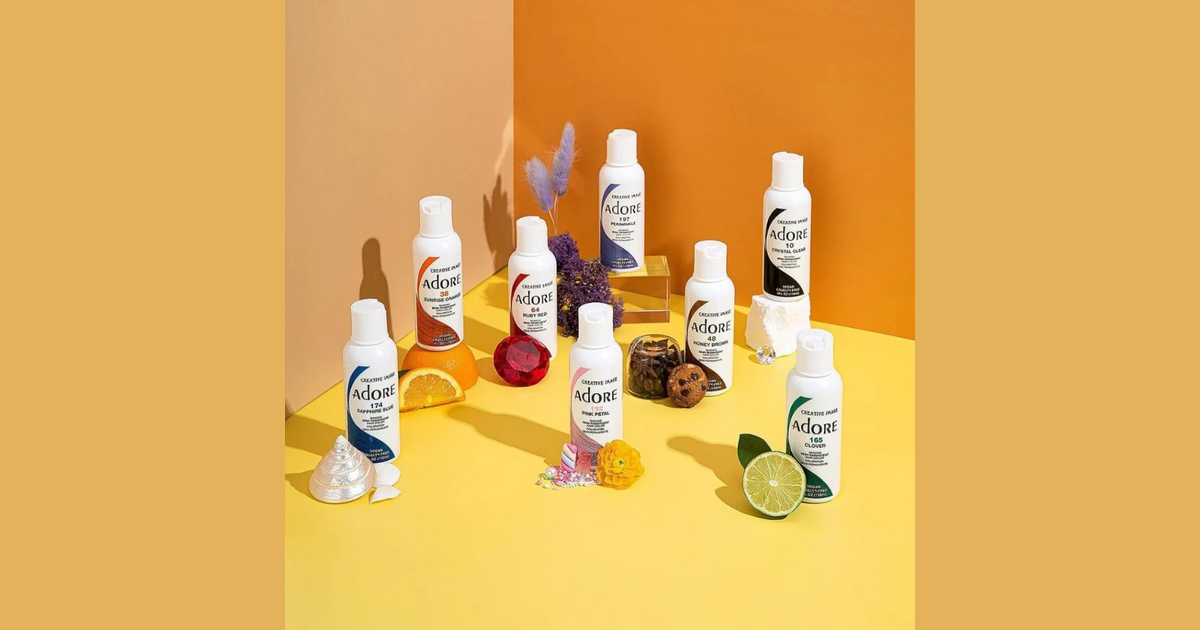 Adore haarverf flesjes in diverse levendige kleuren – semi-permanente haarkleuring zonder ammoniak