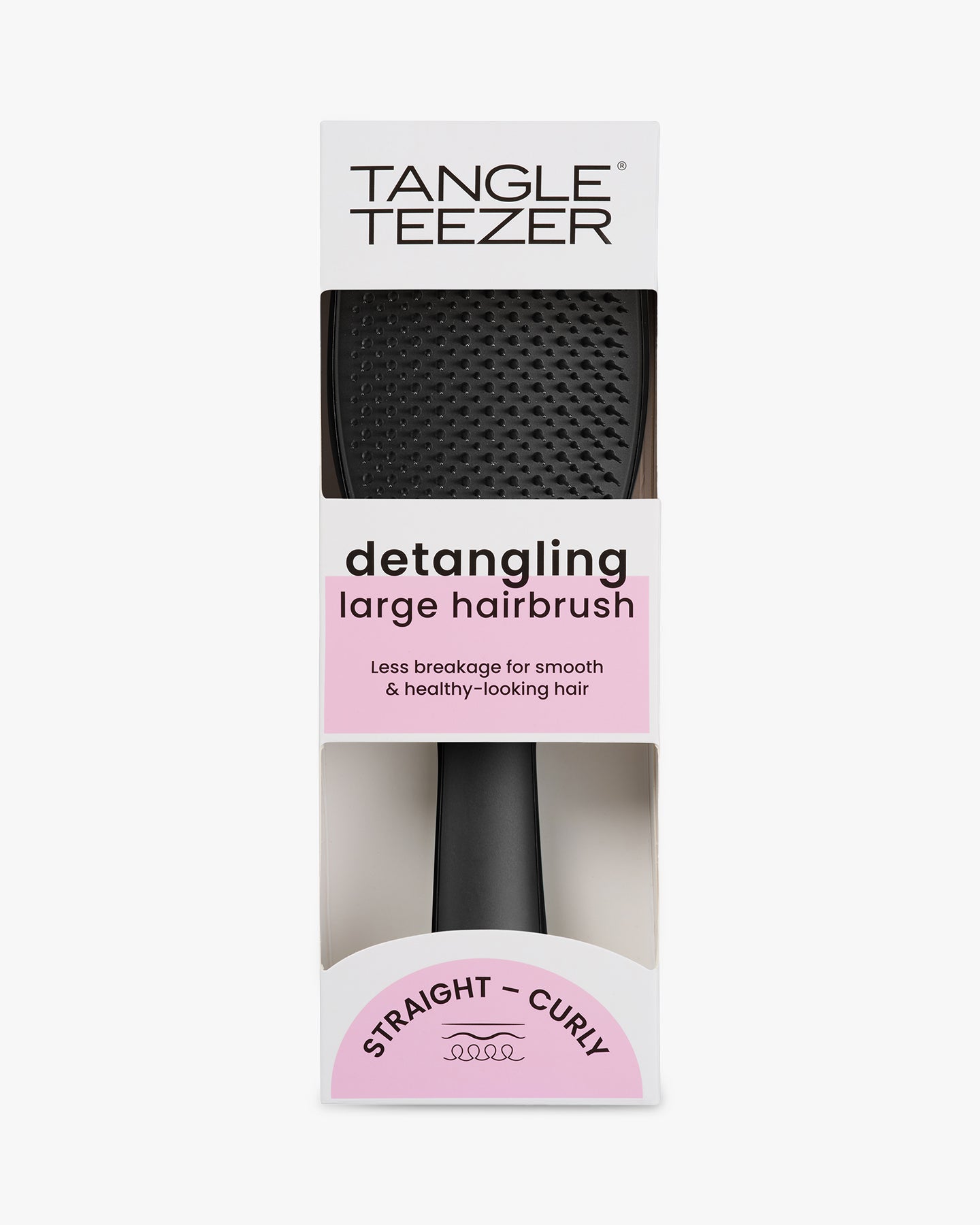 Tangle Teezer Detangling Large Hairbrush (Straight - Curly) BoxShot