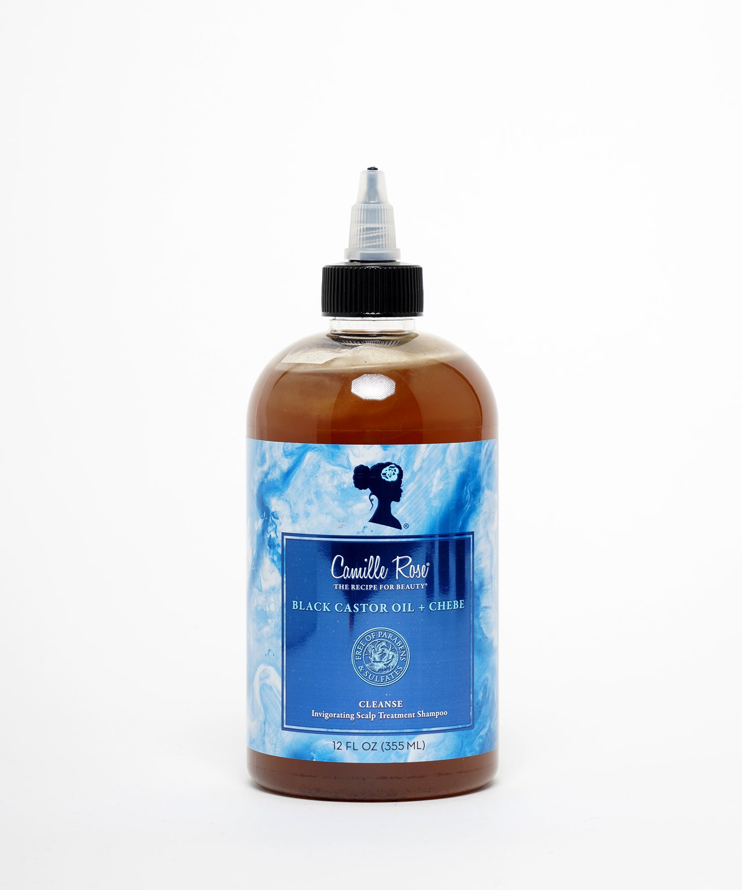 Camille Rose Black Castor Oil + Chebe Cleanse Invigorating Scalp Treatment Shampoo 355 ml