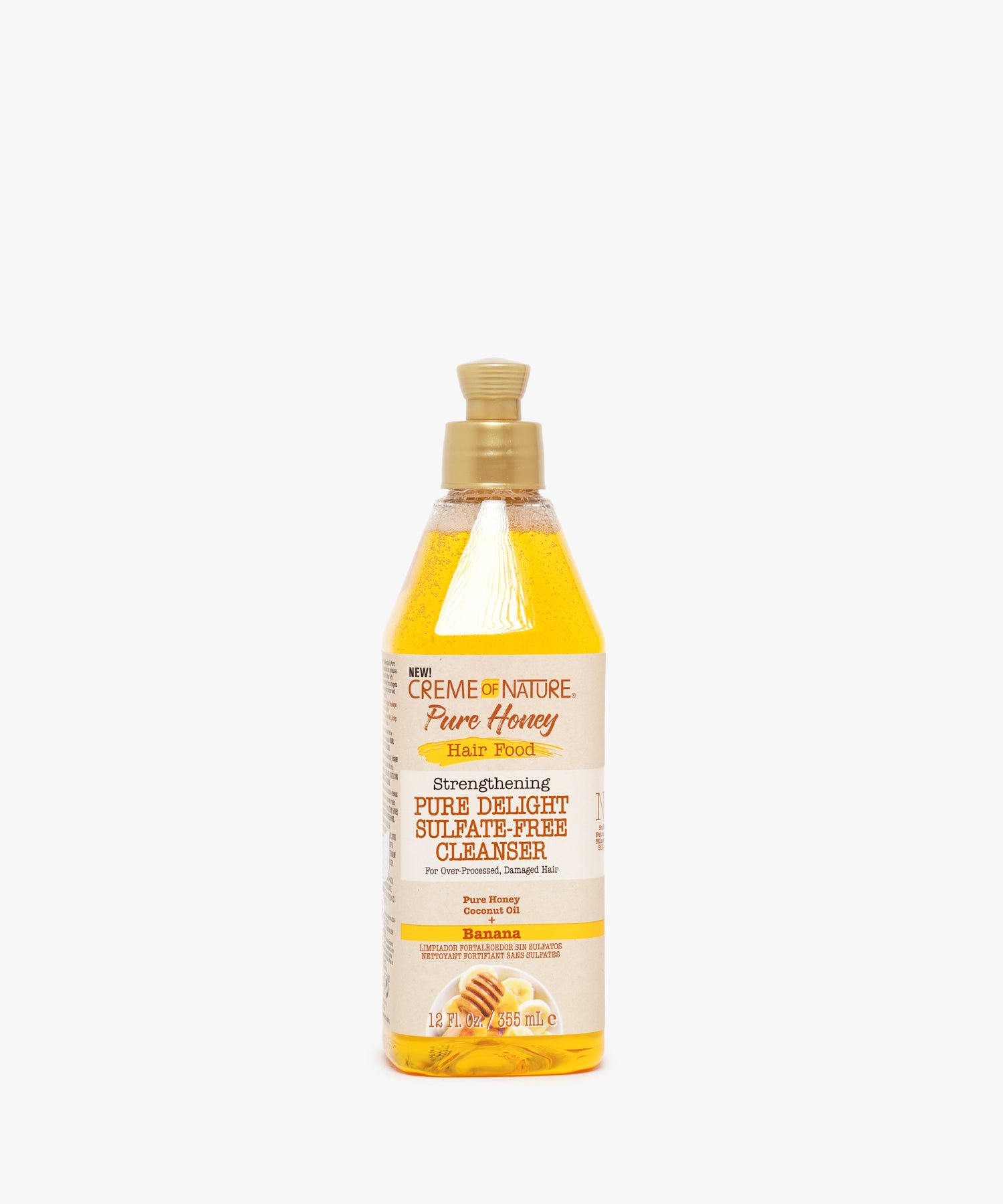 Creme Of Nature Pure Honey Hair Food Strengthening Pure Delight Sulfate-Free Cleanser 355 ml
