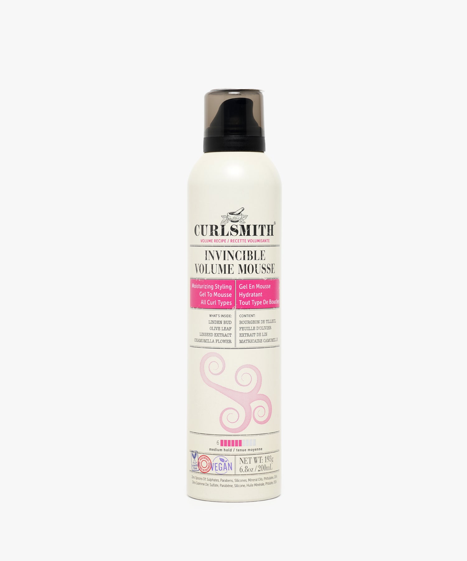 Curlsmith Volume Recipe Invincible Volume Mousse 200 ml
