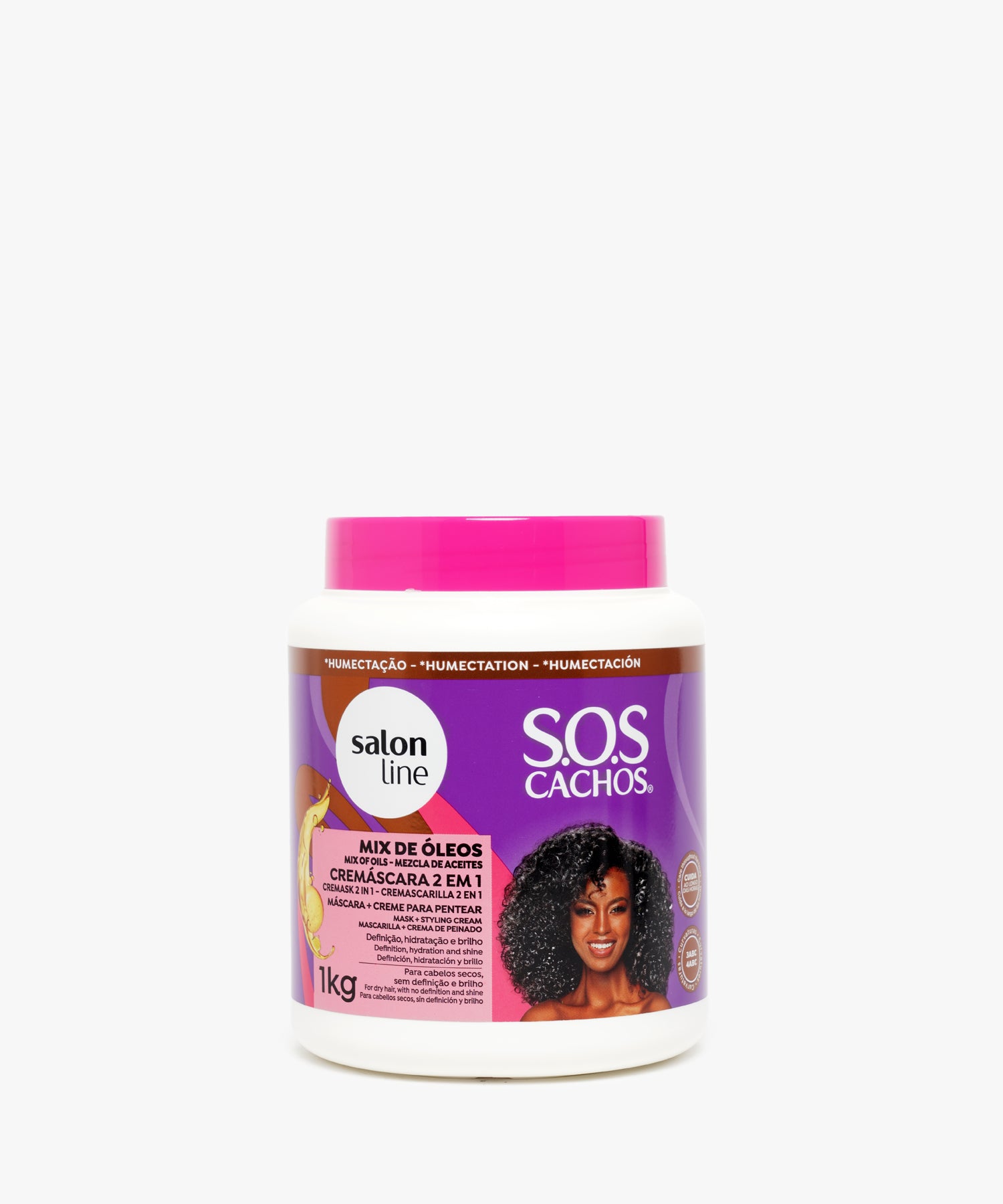 Salon Line S.O.S Cachos Mix De Oleos (Mix Of Oils) Mask + Styling Cream 1 KG