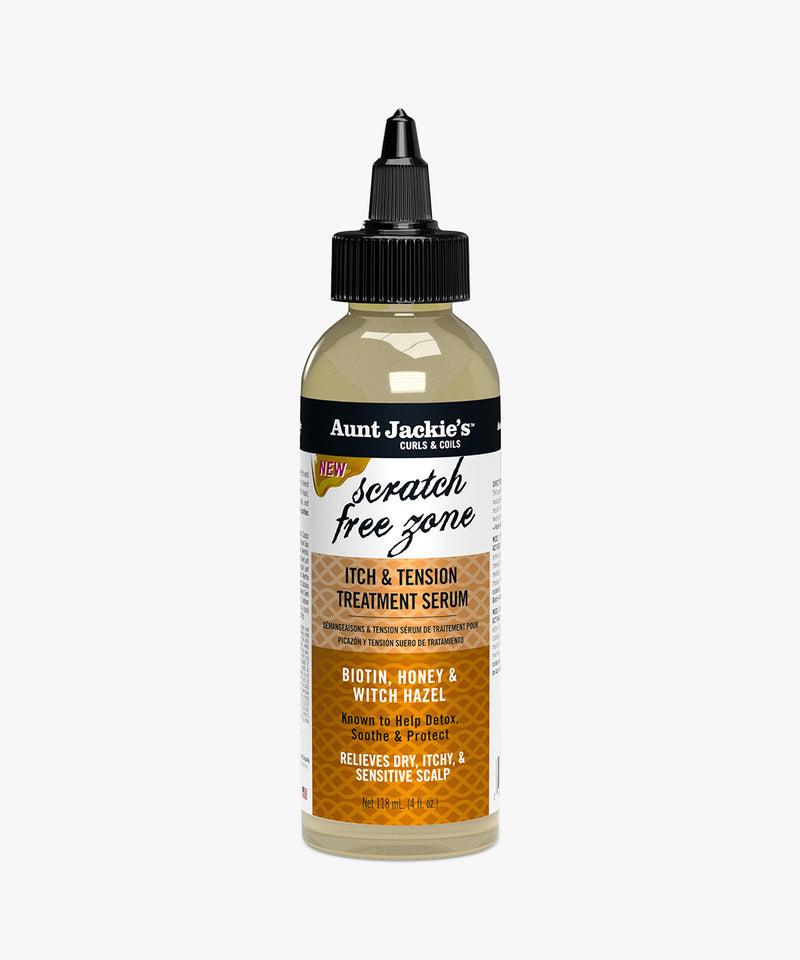 Aunt Jackie's Curls & Coils Scratch Free Zone Itch & Tension Treatment Serum (Biotin + Honey) 118 ml