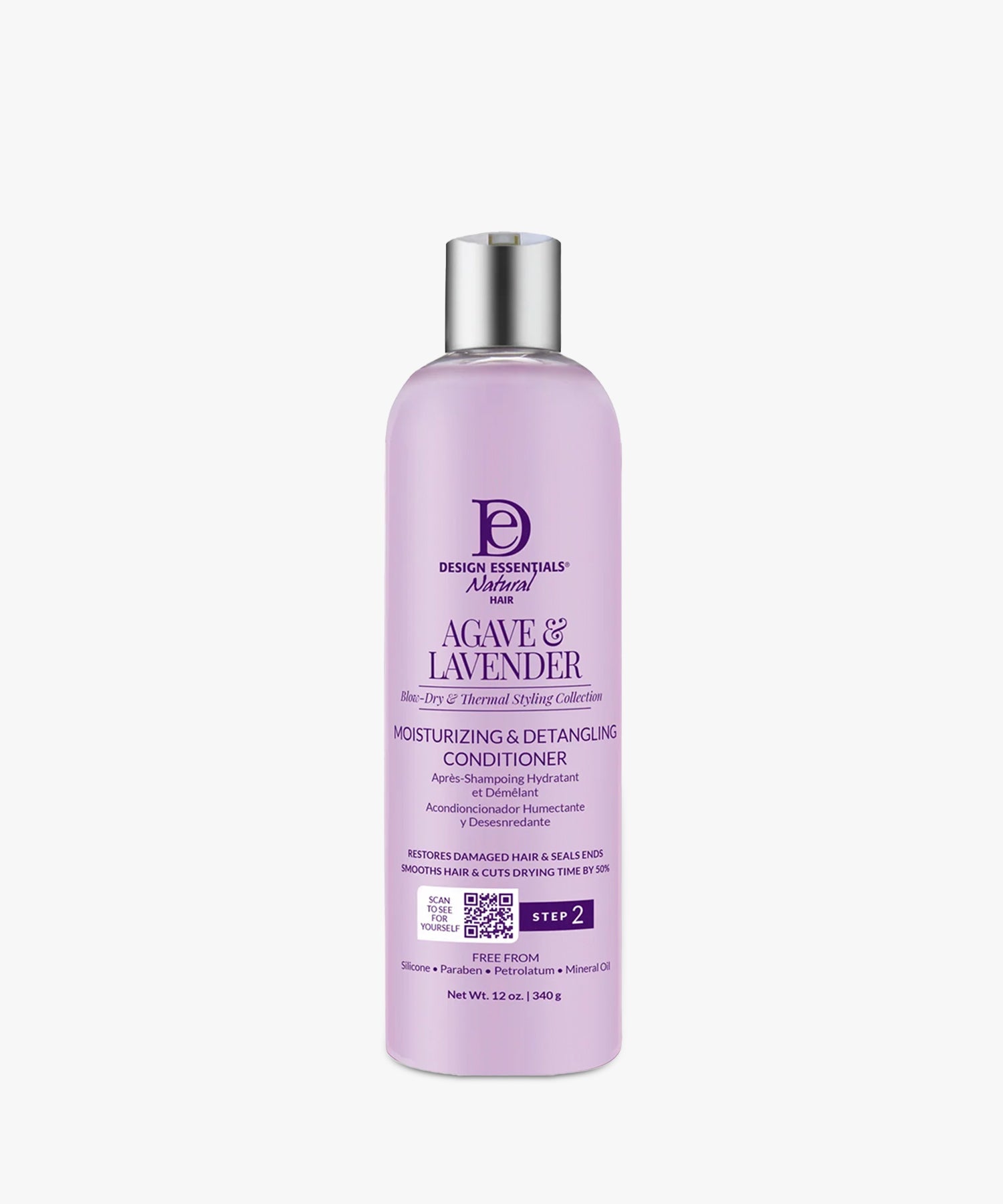 Design Essentials Agave & Lavender Moisturizing & Detangling Conditioner 340 gr.
