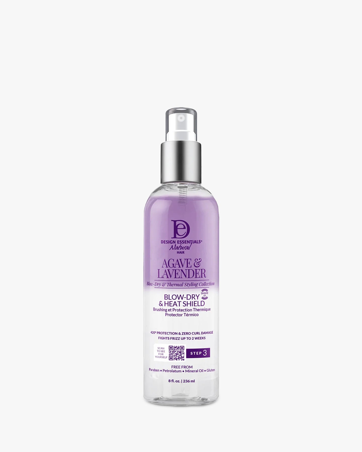 Design Essentials Agave & Lavender Blow-Dry & Heat Shield 236 ml