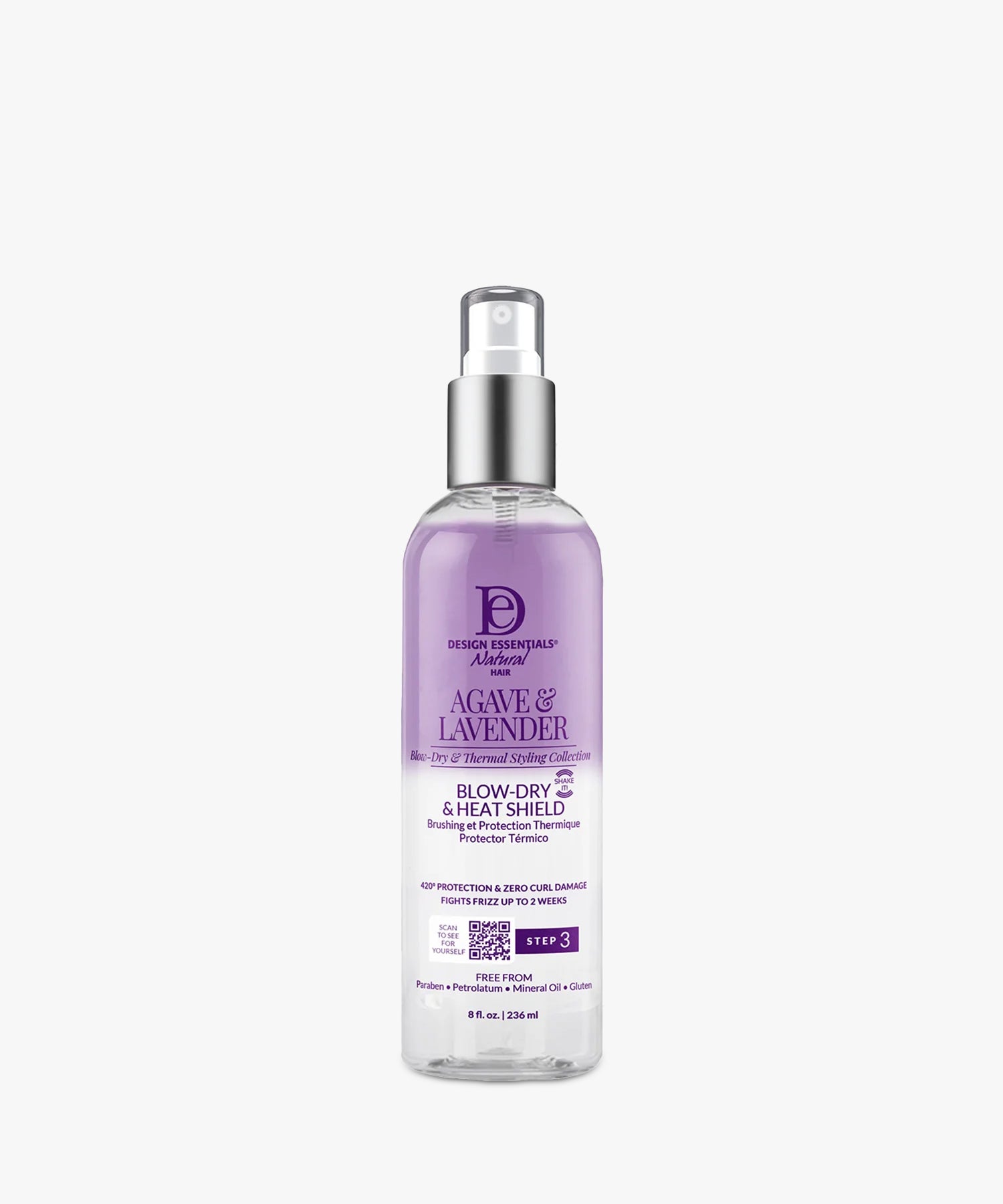 Design Essentials Agave & Lavender Blow-Dry & Heat Shield 236 ml