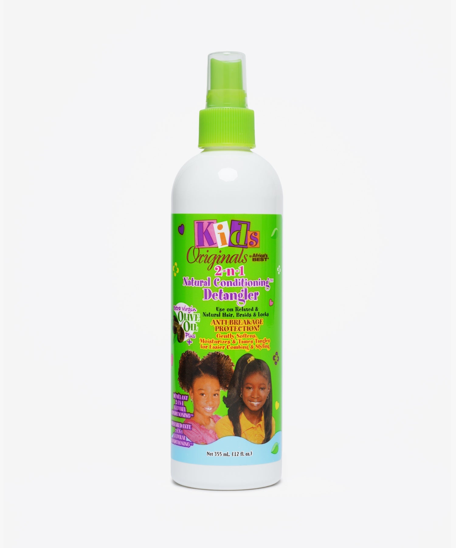 Africa's Best Kids Originals 2-N-1 Natural Conditioning Detangler 355 ml
