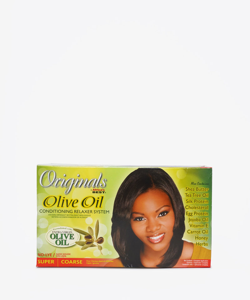 Africa's Best Olive Oil No-Lye Conditioning Relaxer System (Super) (1 Complete Application)