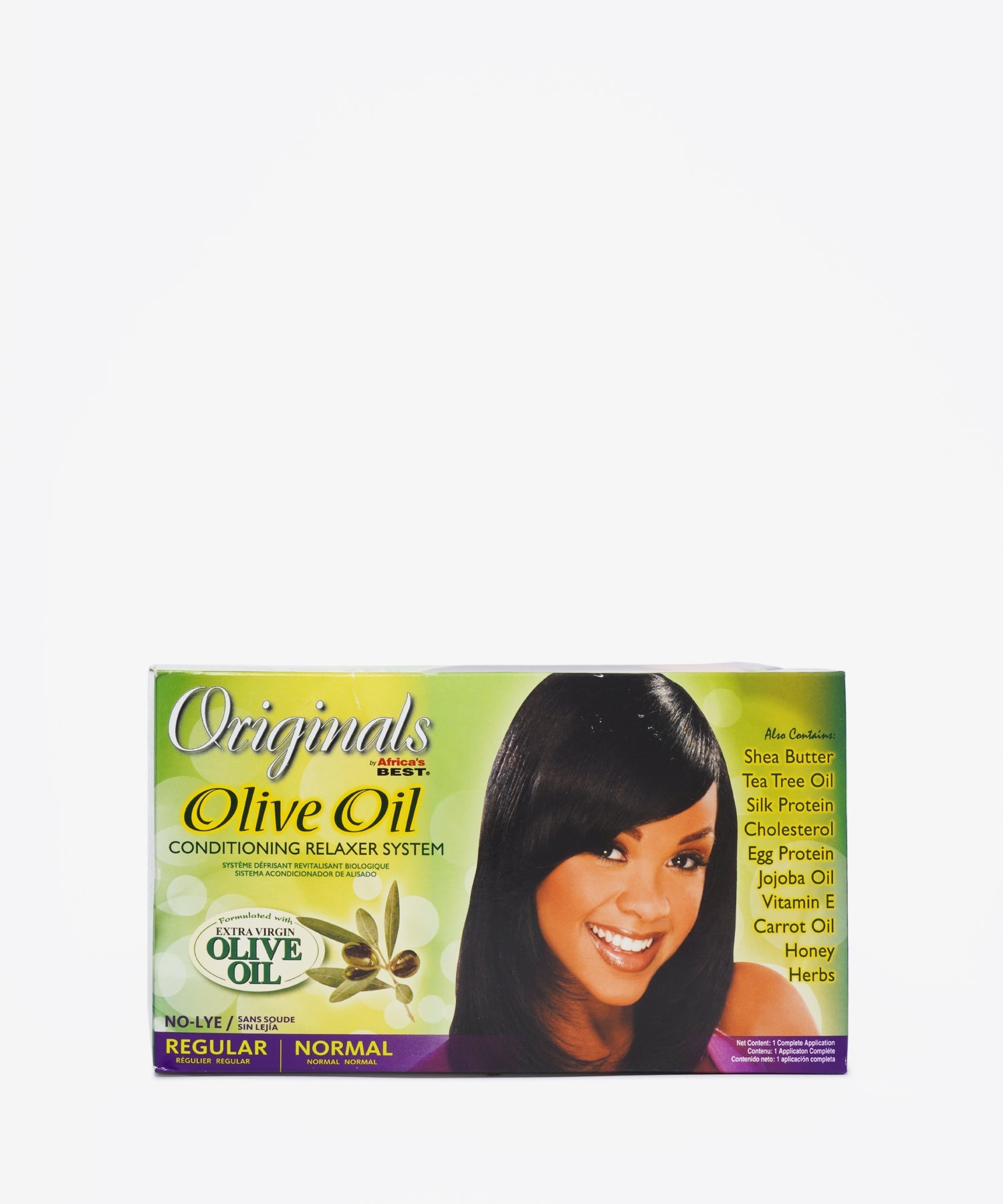 Africa's Best Olive Oil No-Lye Conditioning Relaxer System (Regular) (1 Complete Application)