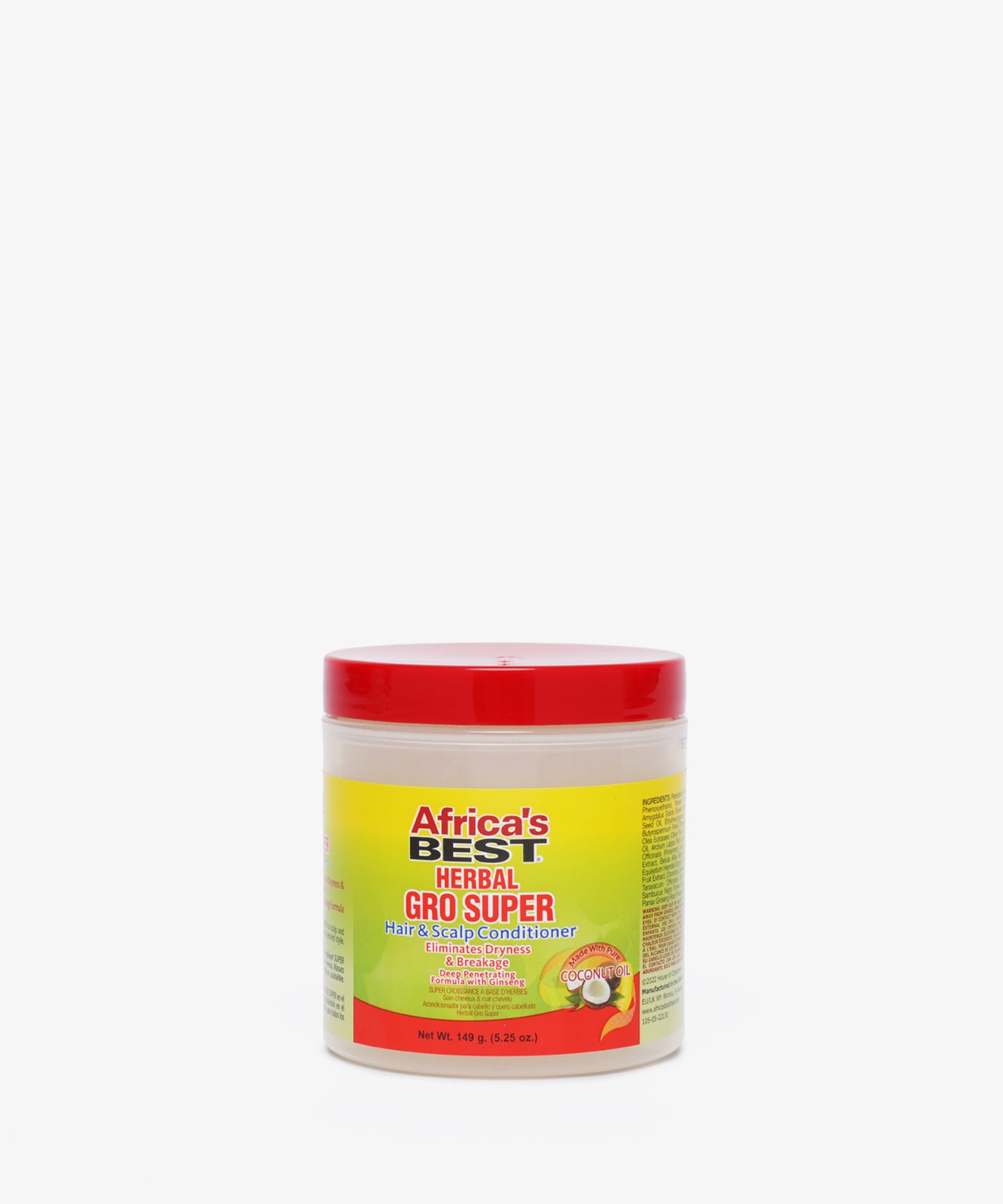 Africa's Best Herbal Gro Super Hair & Scalp Conditioner Coconut Oil 149 gr.