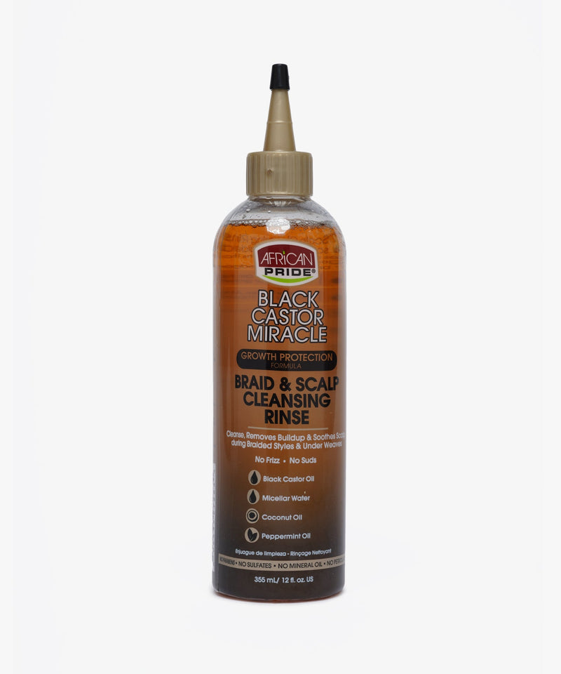 African Pride Black Castor Miracle Braid & Scalp Cleansing Rinse 355 ml