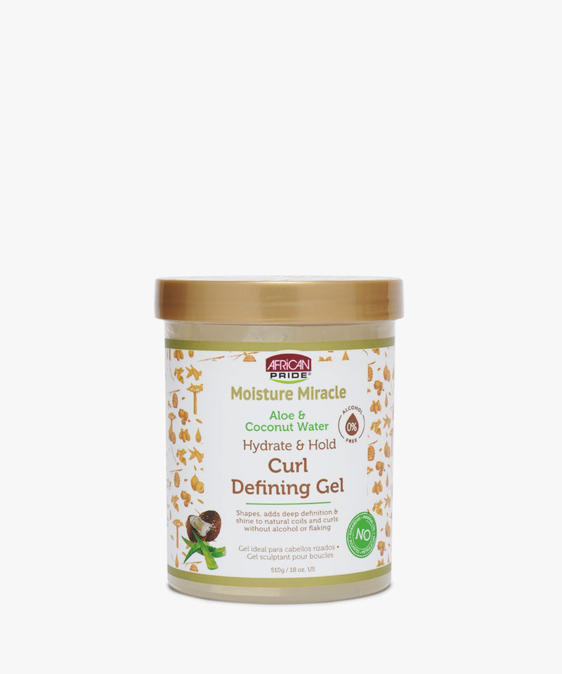 African Pride Moisture Miracle Aloe & Coconut Water Hydrate & Hold Curl Defining Gel 510 gr.