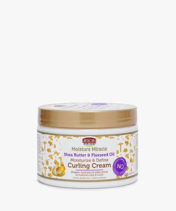 African Pride Moisture Miracle Shea Butter & Flaxseed Oil Moisturize & Define Curling Cream 340 gr.