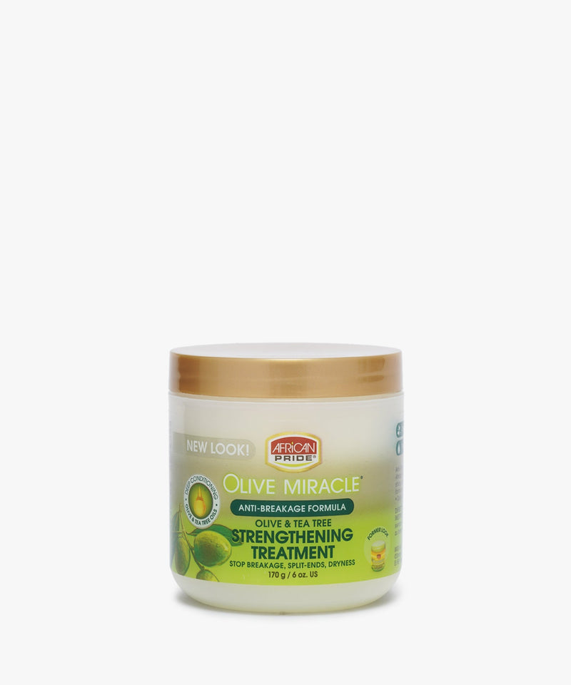 African Pride Olive Miracle Olive & Tea Tree Strengthening Treatment 170 gr.