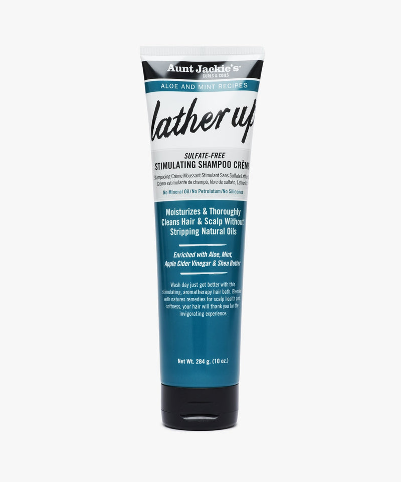 Aunt Jackie's Aloe & Mint Recipes Lather Up Stimulating Shampoo Creme 284 gr.