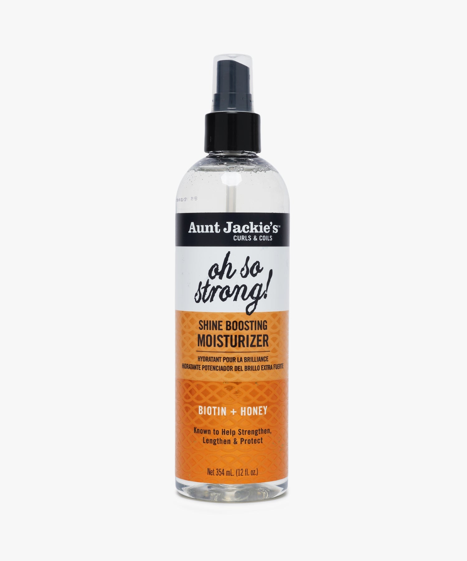 Aunt Jackie's Curls & Coils Oh So Strong! Shine Boosting Moisturizer (Biotin + Honey) 354 ml