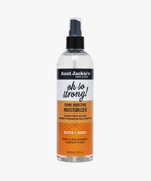 Aunt Jackie's Curls & Coils Oh So Strong! Shine Boosting Moisturizer (Biotin + Honey) 354 ml