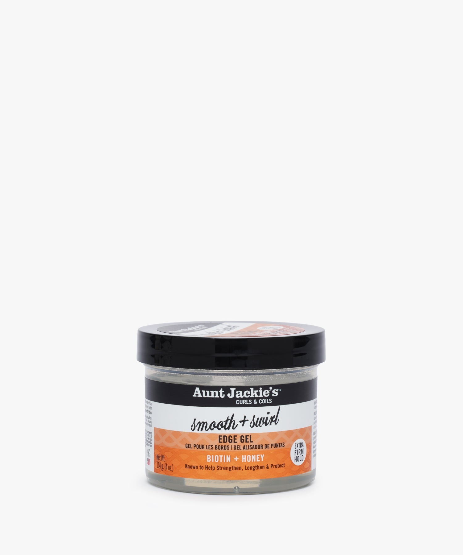 Aunt Jackie's Curls & Coils Smooth + Swirl Edge Gel (Biotin + Honey) 114 gr.