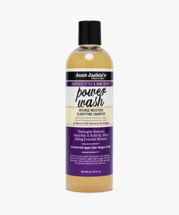 Aunt Jackie's Grapeseed Style & Shine Recipes Power Wash Intense Moisture Clarifying Shampoo 355 ml