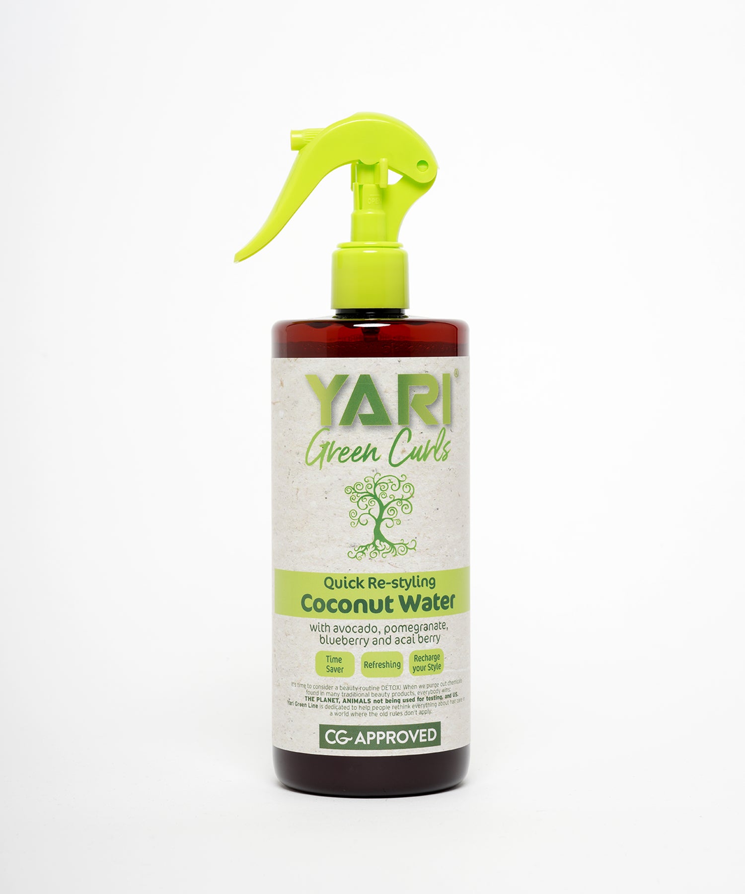 Yari Green Curls Quick Re-Styling Coconut Water 500 ml