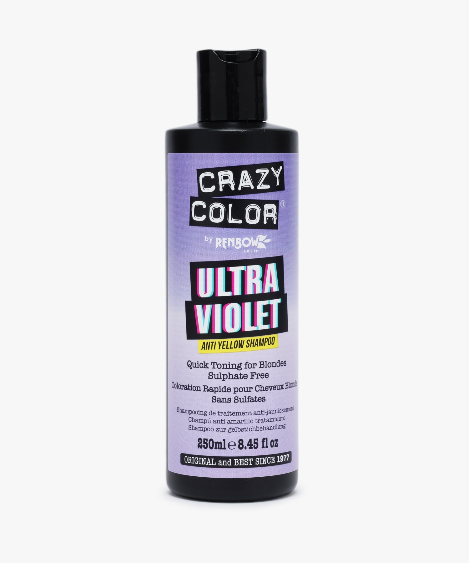Crazy Color Ultra Violet Anti Yellow Shampoo 250ml.