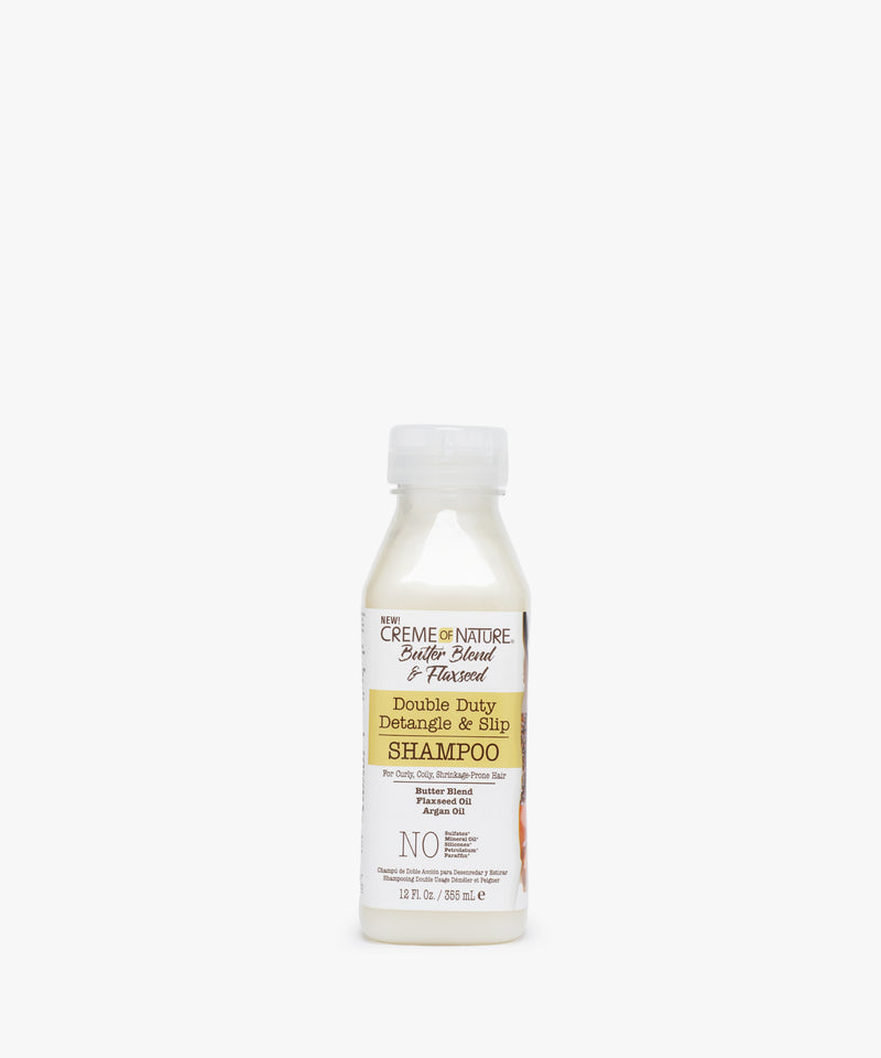Creme Of Nature Butter Blend & Flaxseed Double Duty Detangle & Slip Shampoo 355 ml