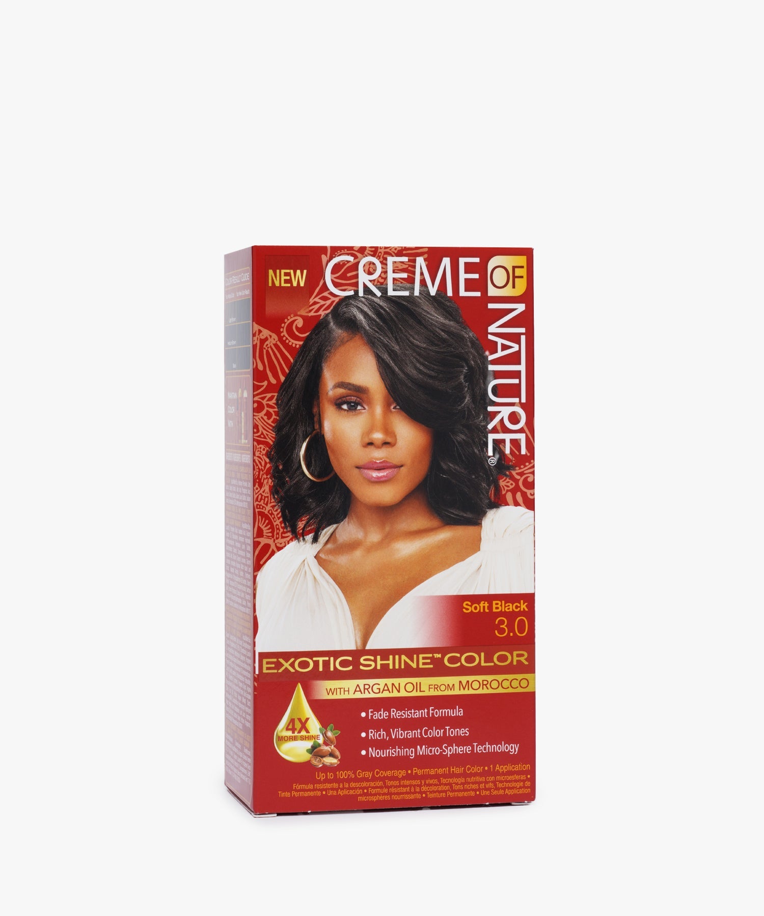 Creme Of Nature Exotic Shine Color #3.0 Soft Black