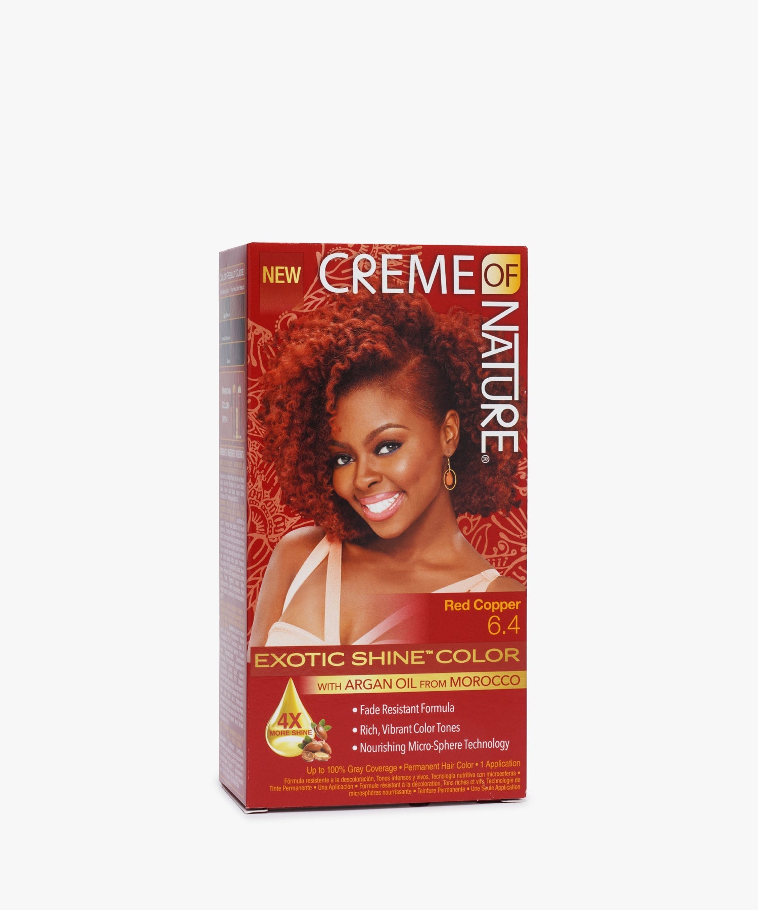 Creme Of Nature Exotic Shine Color #6.4 Red Copper