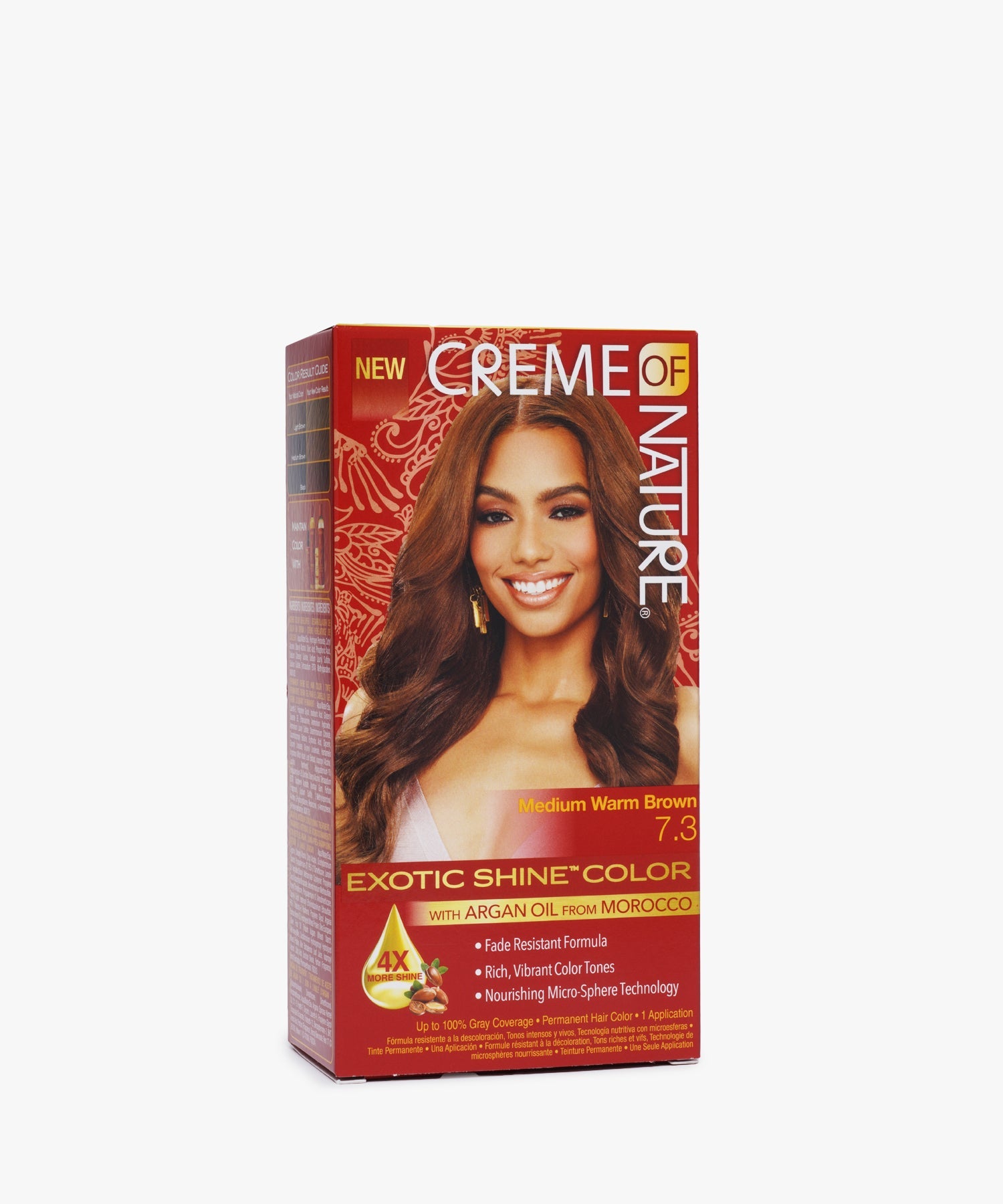 Creme Of Nature Exotic Shine Color #7.3 Medium Warm Brown