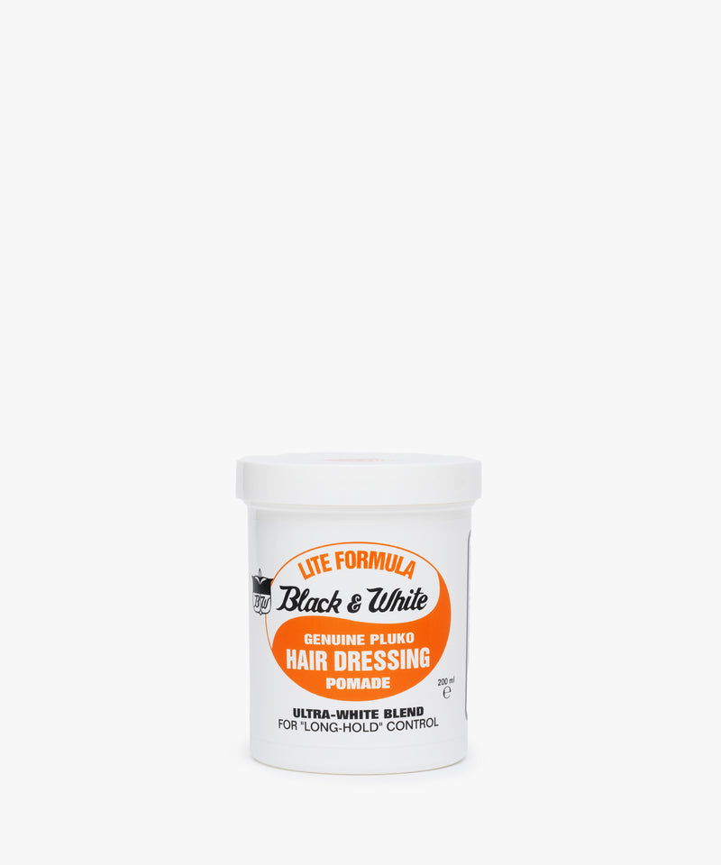 Black & White Genuine Pluko Hair Dressing Pomade Lite Formula 200 ml