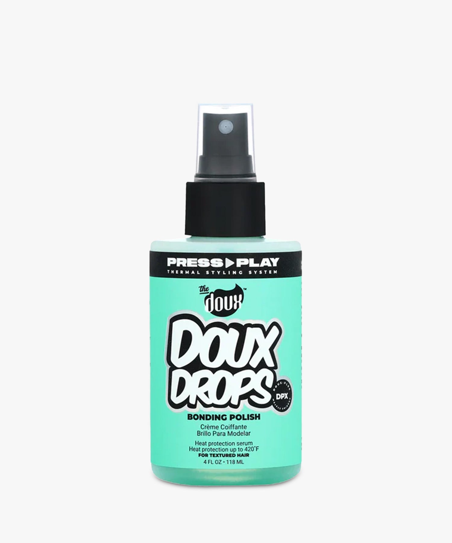 The Doux Doux Drops Bonding Polish (118 ml) — glansgevend bonding hair polish/serum voor krullend haar