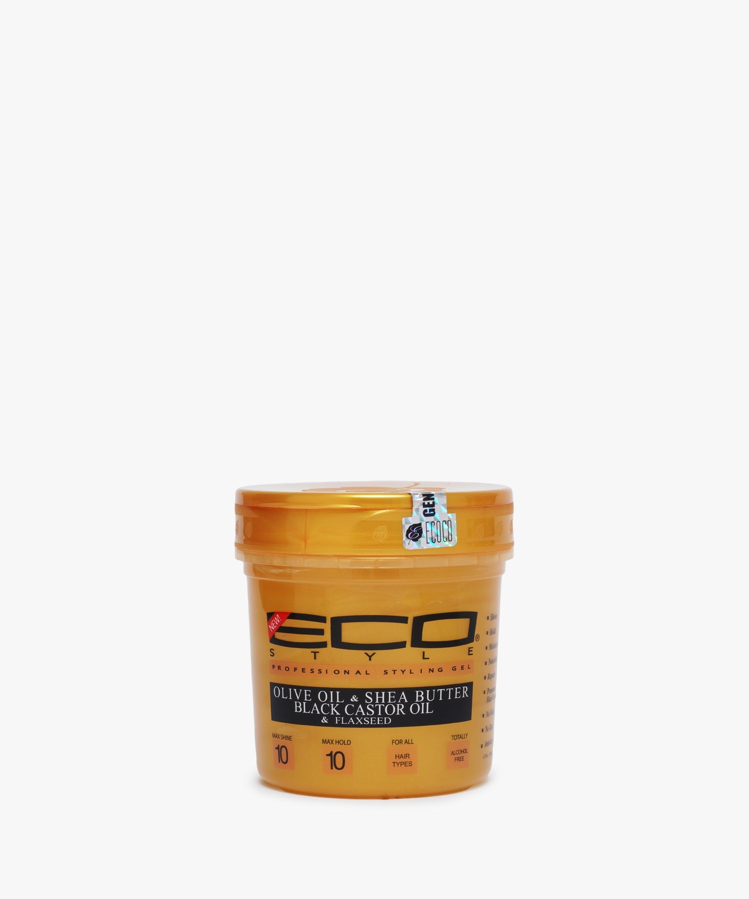 Eco Styler Professional Styling Gel EcoPlex Olive Oil & Shea Butter Black Castor Oil & Flaxseed 473 ml