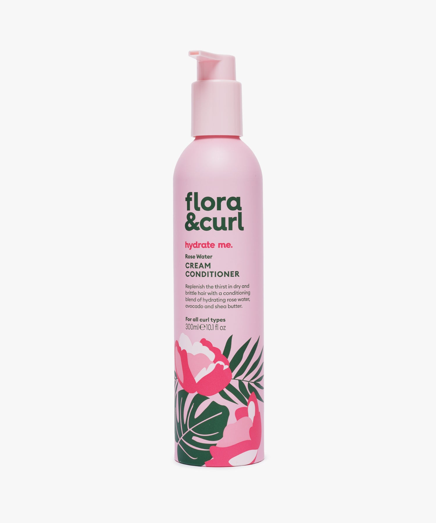 Flora & Curl Hydrate Me Rose Water Cream Conditioner 300 ml