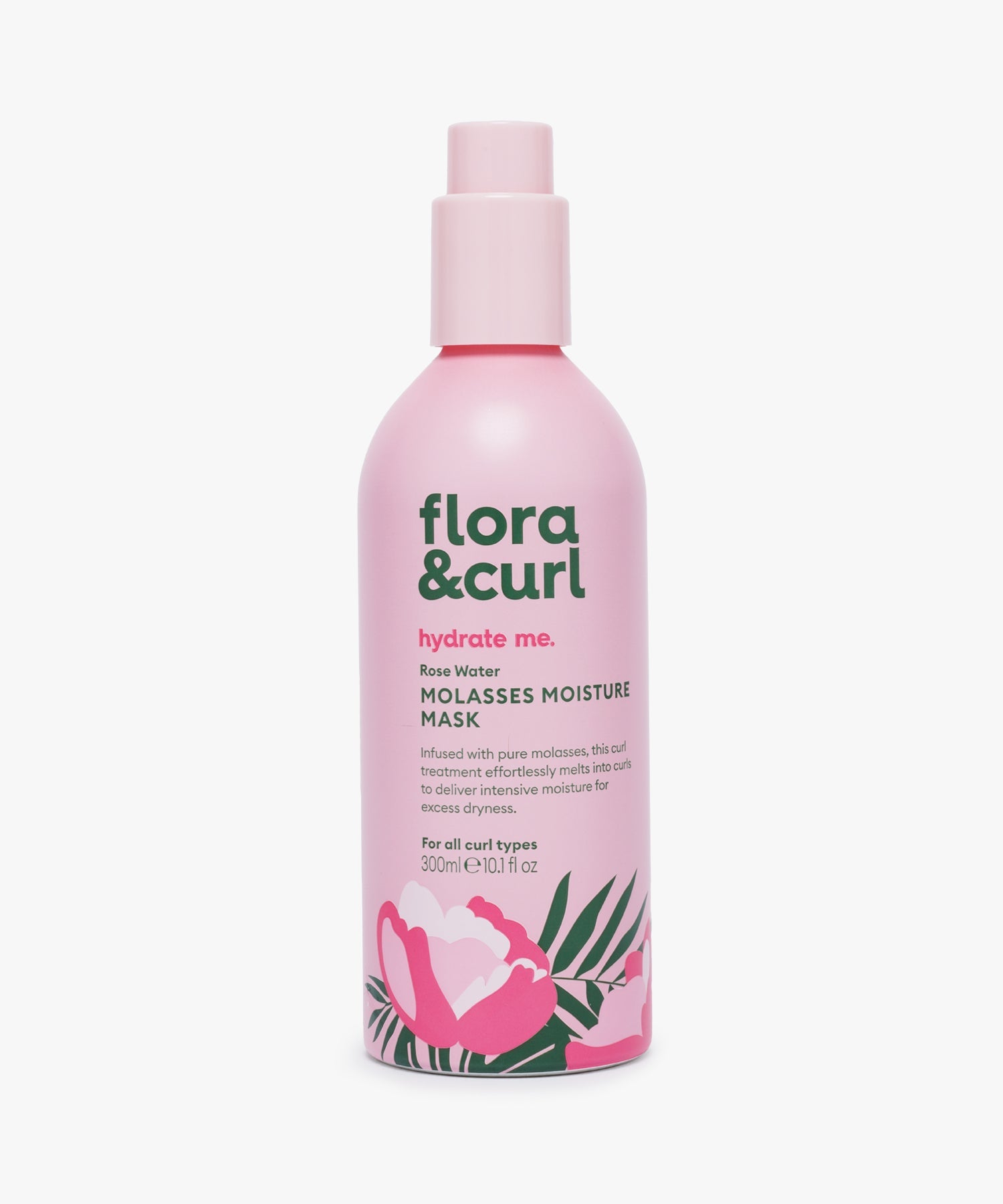 Flora & Curl Hydrate Me Rose Water Molasses Moisture Mask 300 ml