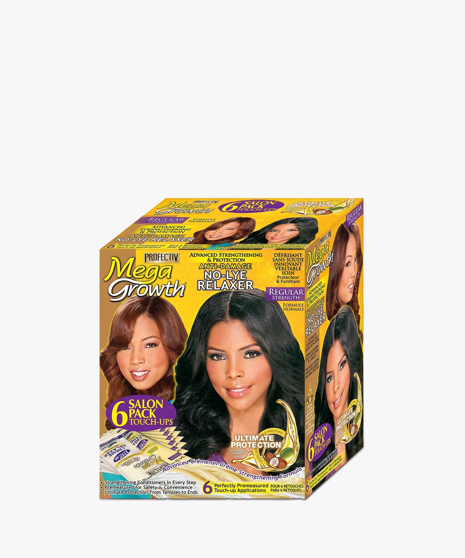 Profectiv Mega Growth No-Lye Relaxer (Regular) 6 Salon Pack Touch-Ups