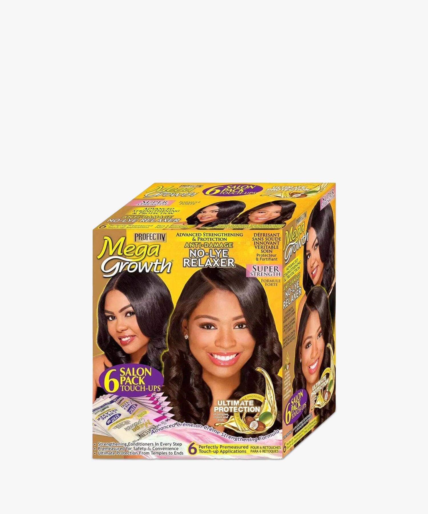 Profectiv Mega Growth No-Lye Relaxer (Super) 6 Salon Pack Touch-Ups