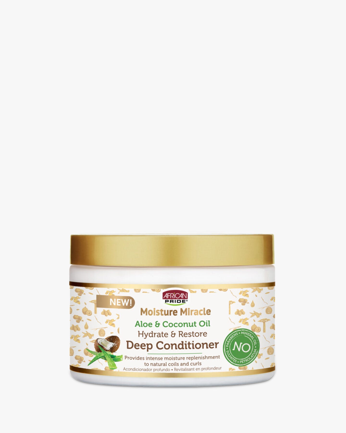 African Pride Moisture Miracle Aloe & Coconut Water Hydrate & Restore Deep Conditioner 340 gr.