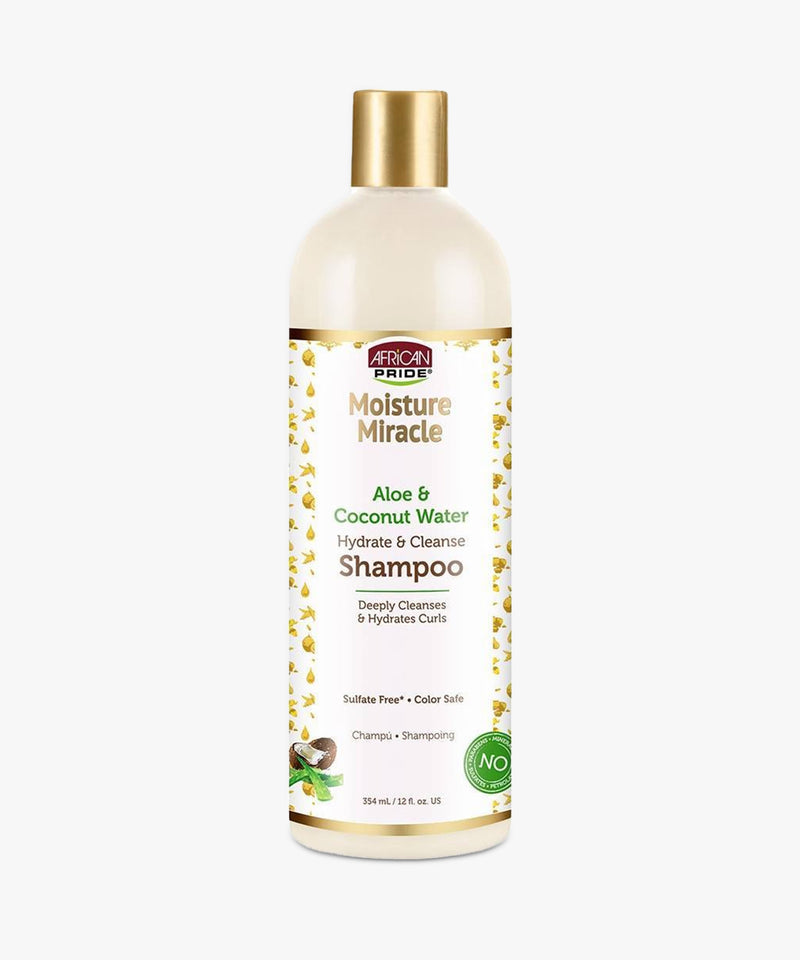 African Pride Moisture Miracle Aloe & Coconut Water Hydrate & Cleanse Shampoo 354 ml