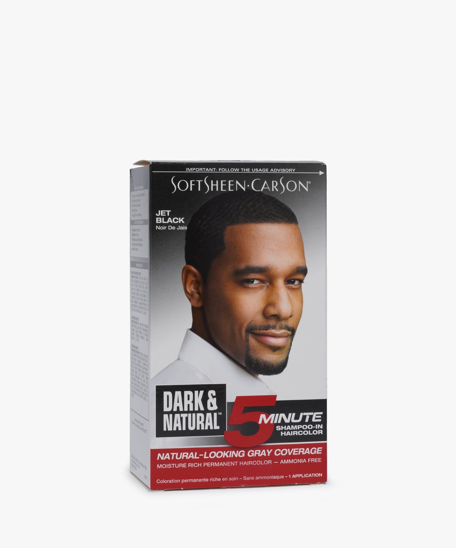 SoftSheen.Carson Dark & Natural 5 Minute Shampoo-In Haircolor #Jet Black
