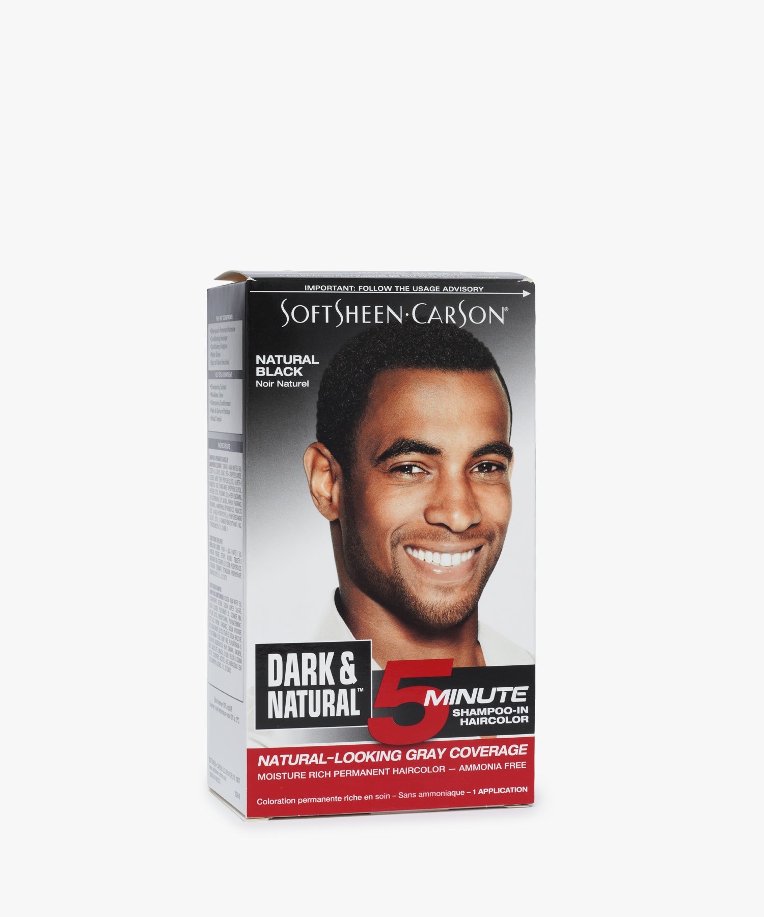 SoftSheen.Carson Dark & Natural 5 Minute Shampoo-In Haircolor #Natural Black