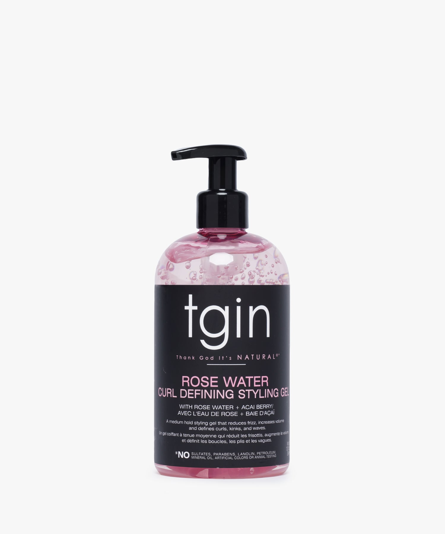 TGIN Rose Water Curl Defining Styling Gel 384 ml