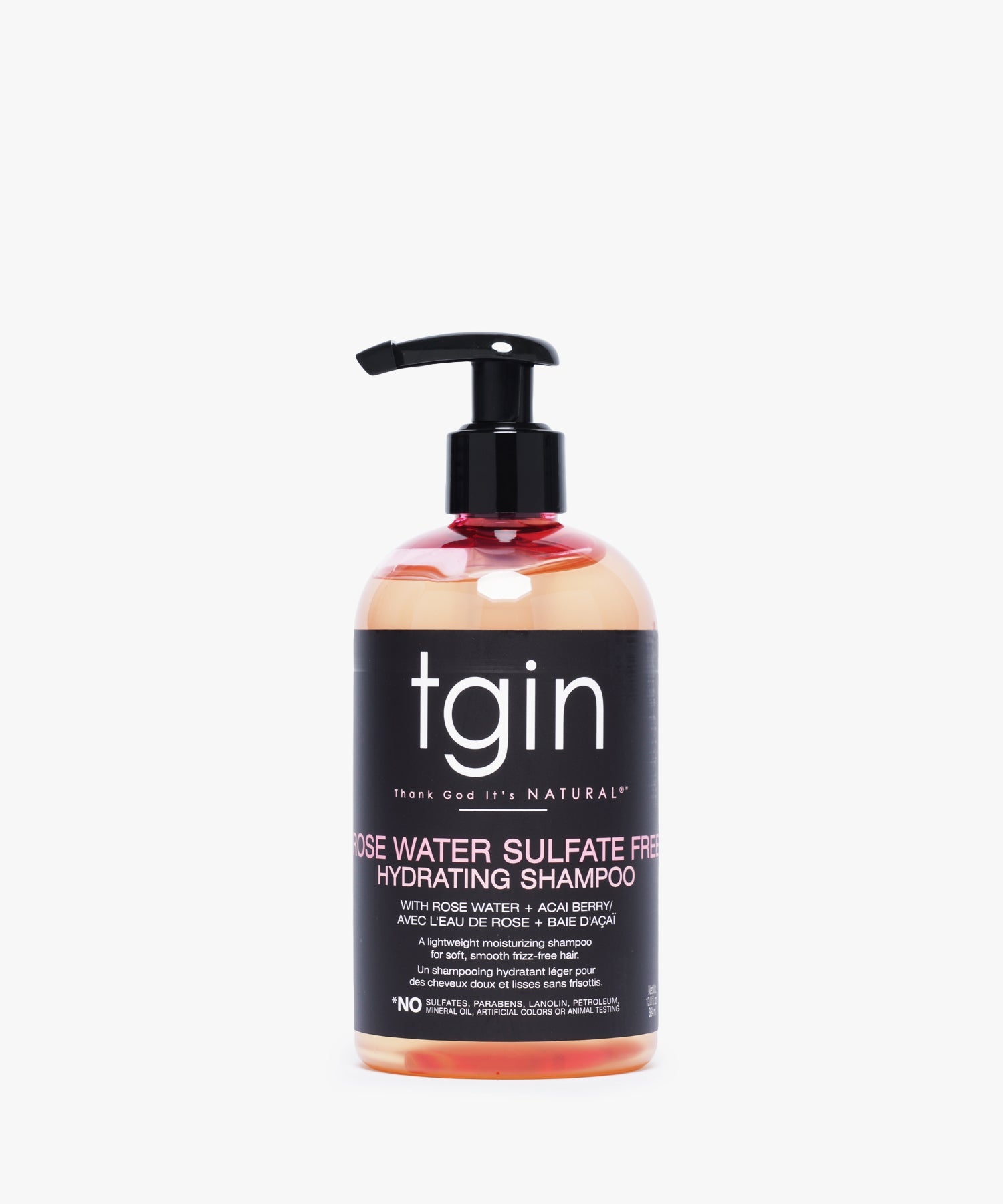TGIN Rose Water Sulfate-Free Hydrating Shampoo 384 ml