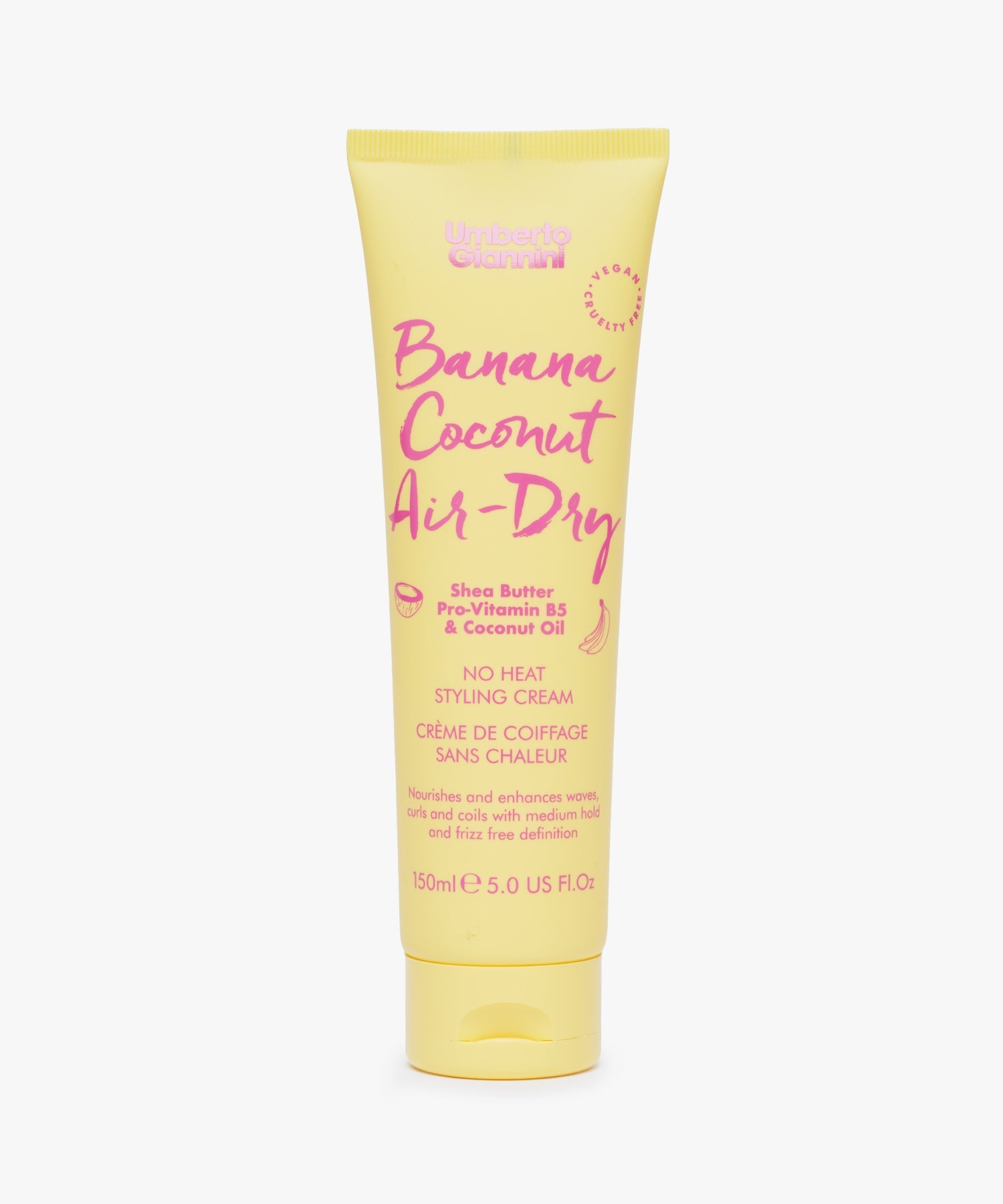 Umberto Giannini Banana Coconut Air-Dry No Heat Styling Cream 150 ml