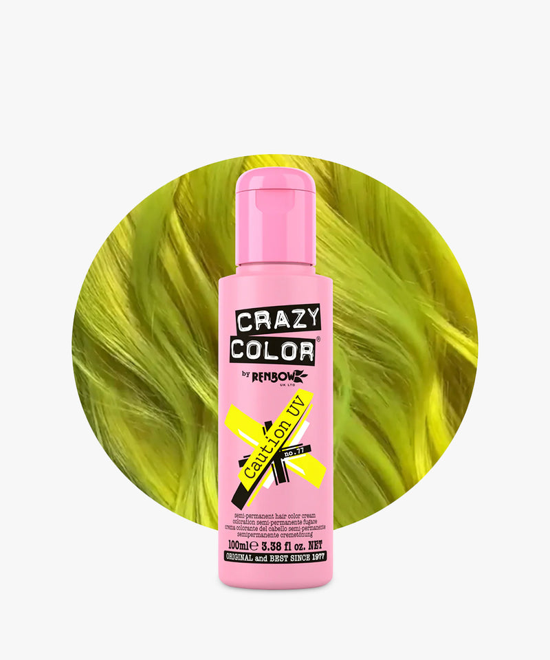 Crazy Color # 77 Caution UV (Neon Yellow) 100 ml