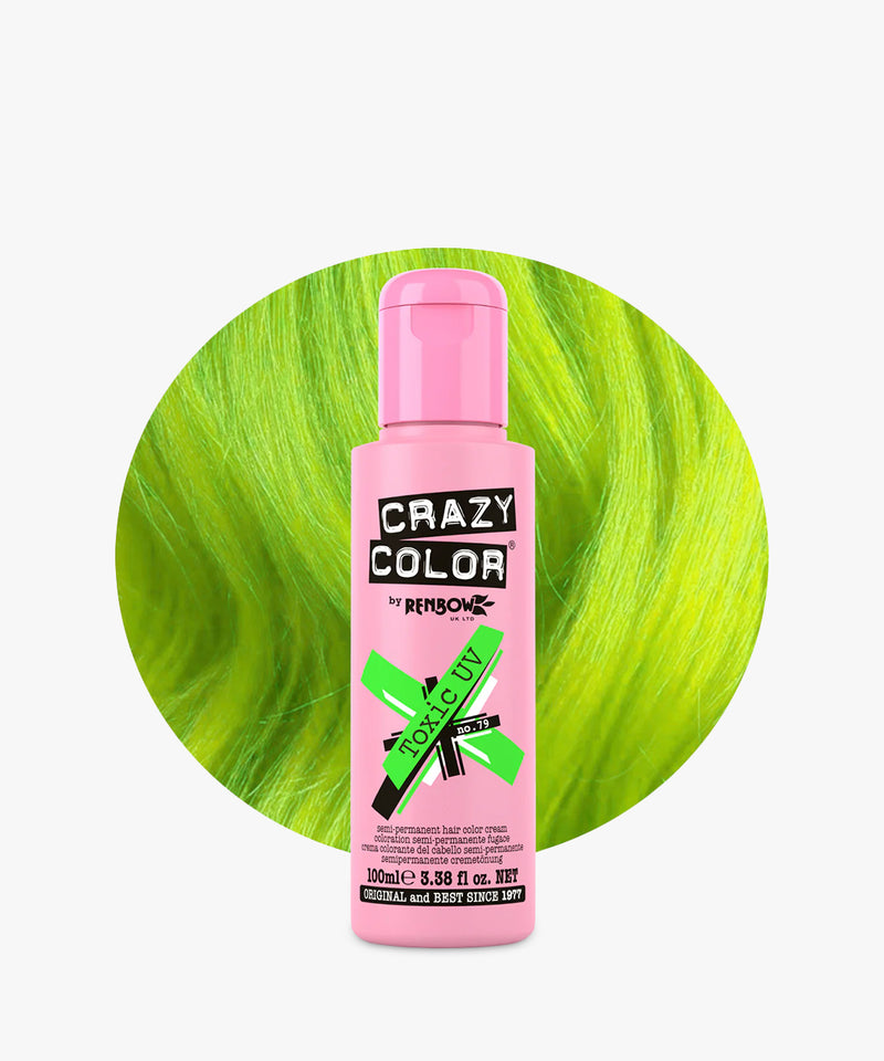 Crazy Color # 79 Toxic UV (Neon Green) 100 ml