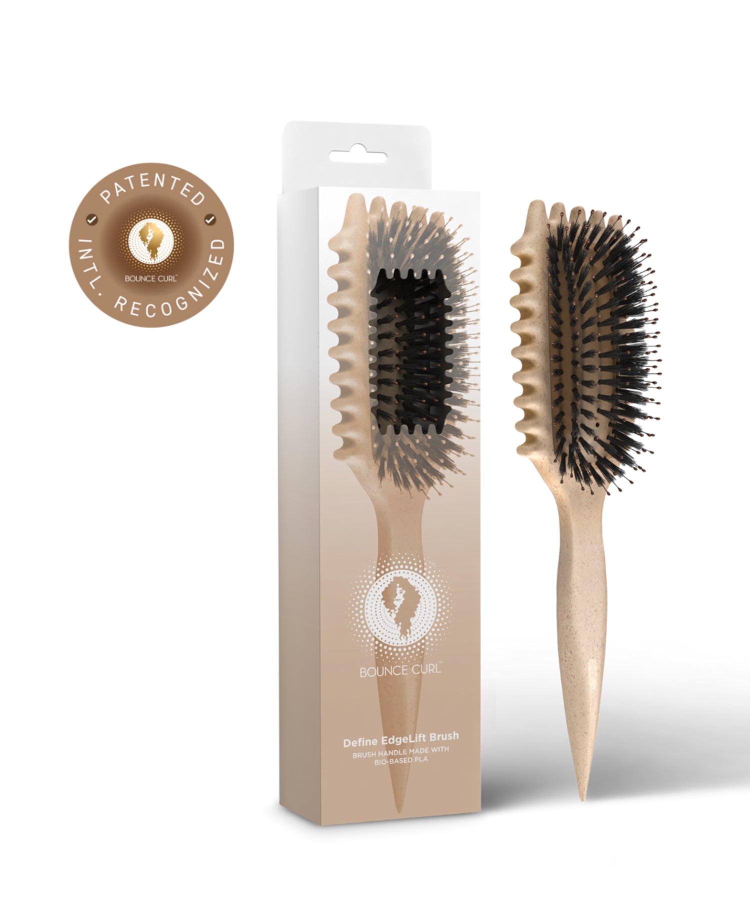 Bounce Curl Define EdgeLift Brush (Tan)