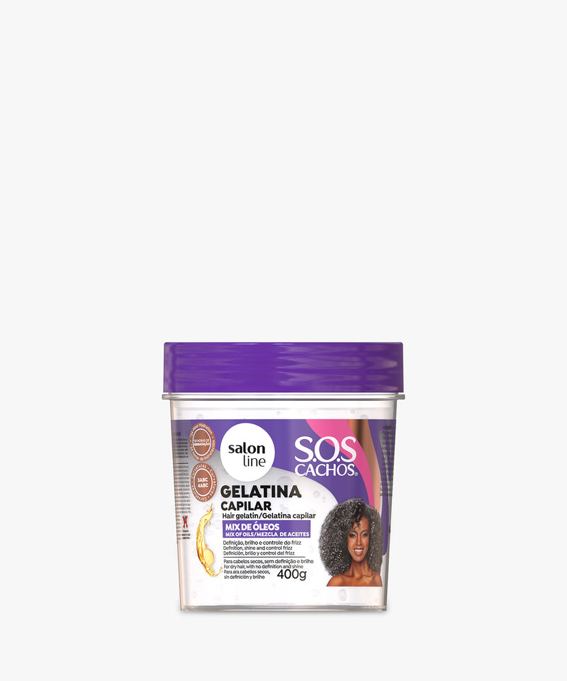 Salon Line S.O.S Cachos Mix De Oleos (Oil Mix) Hair Gelatin 400 gr.