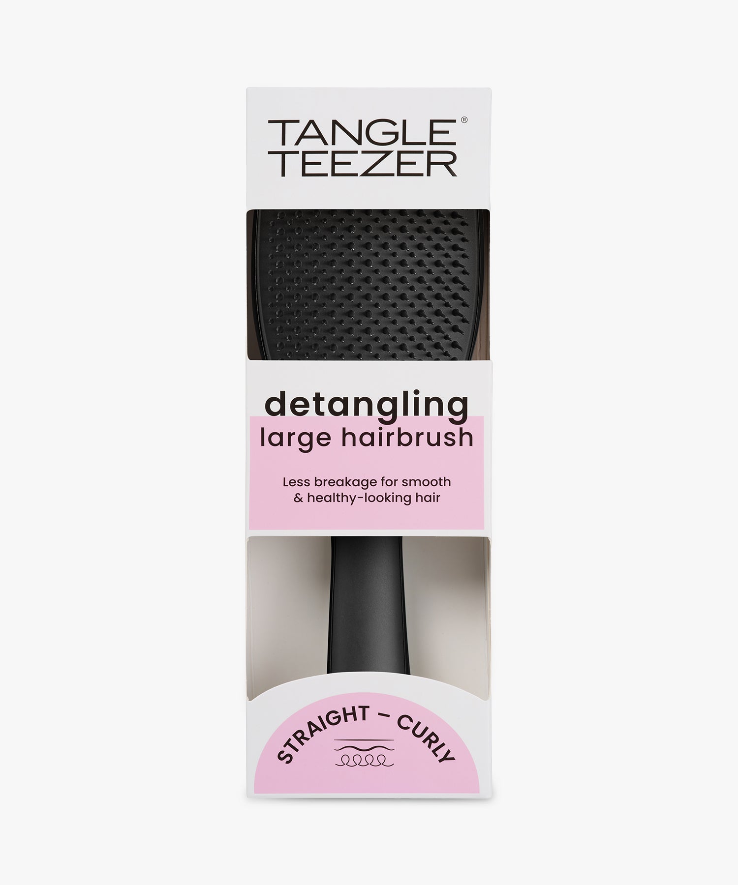Tangle Teezer Detangling Large Hairbrush (Straight - Curly) BoxShot
