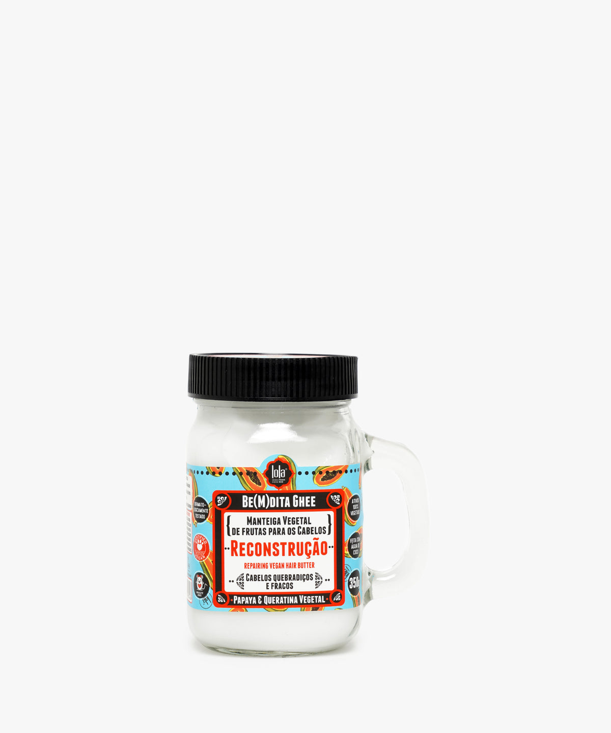 Lola From Rio Be(m)dita Ghee Repairing Vegan Hair Butter (Papaya & Queratina Vegetal) 350 gr.